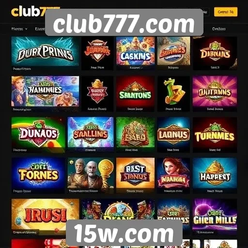 Análise da oferta de jogos no site club777 com