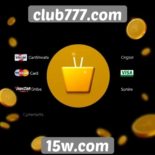 Métodos de pagamento aceitos no site club777.com